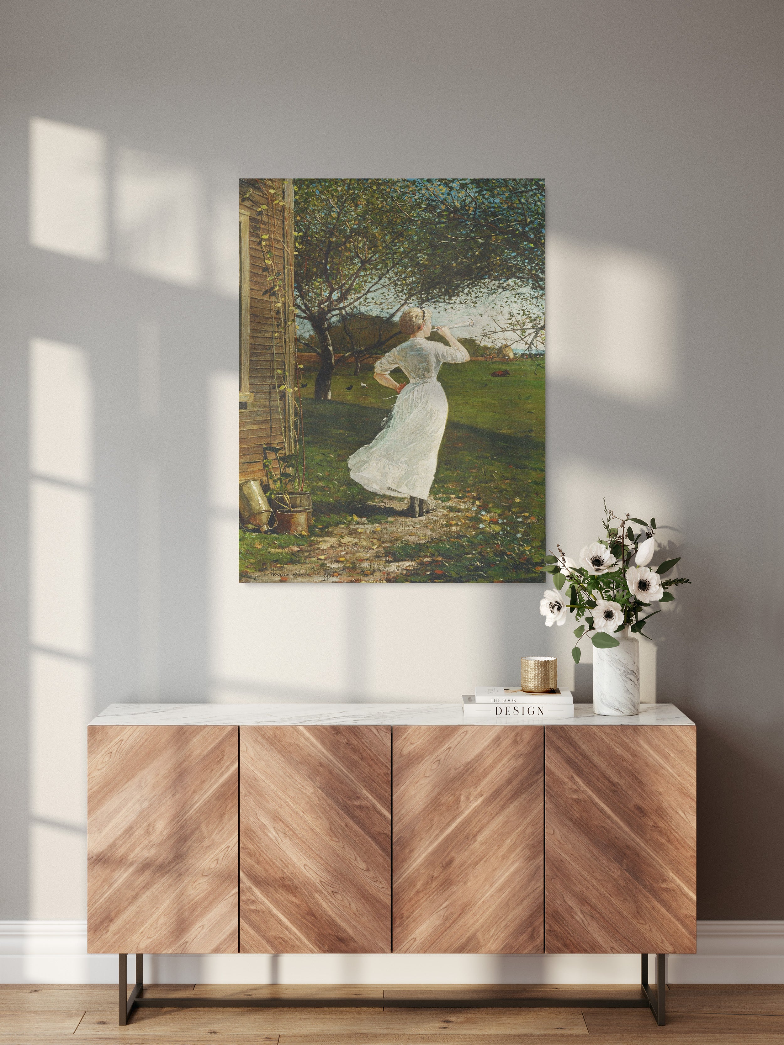 Canvas painting "The Dinner Horn" - Winslow Homer - Dinner Horn_Painting for a room.jpg