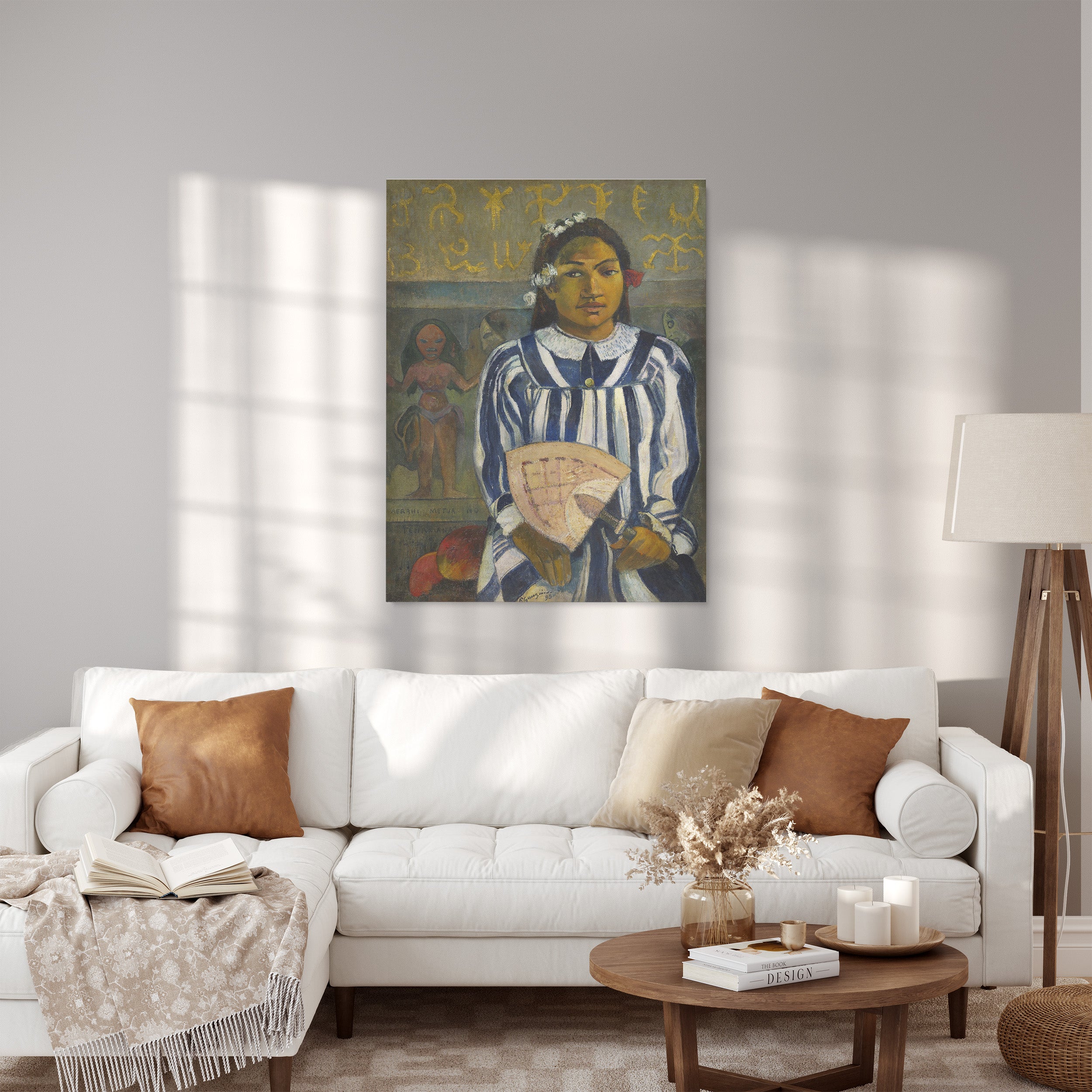 Tehamana Has Many Parents or The Ancestors of Tehamana - Paul Gauguin - Tehamana Has Many Parents or The Ancestors of Tehamana_Canvas do salonu.jpg