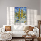 Obraz na płótnie "Topole w Saint Remy" – Vincent van Gogh - Topole w Saint Remy_Canvas do salonu.jpg