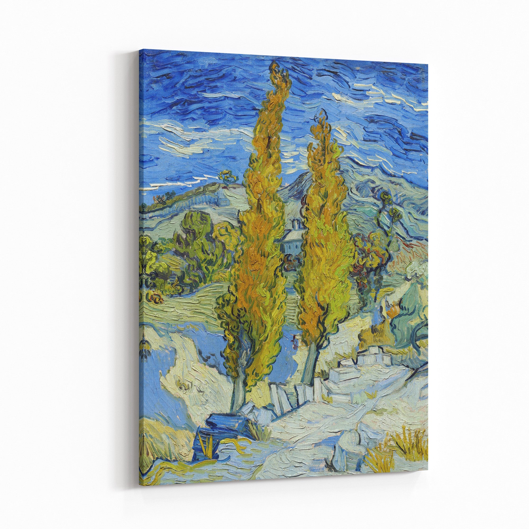 Obraz na płótnie "Topole w Saint Remy" – Vincent van Gogh - Topole w Saint Remy_Obraz na plotnie.jpg