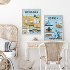 Zestaw plakatów Bielsko-Biała i Gdańsk