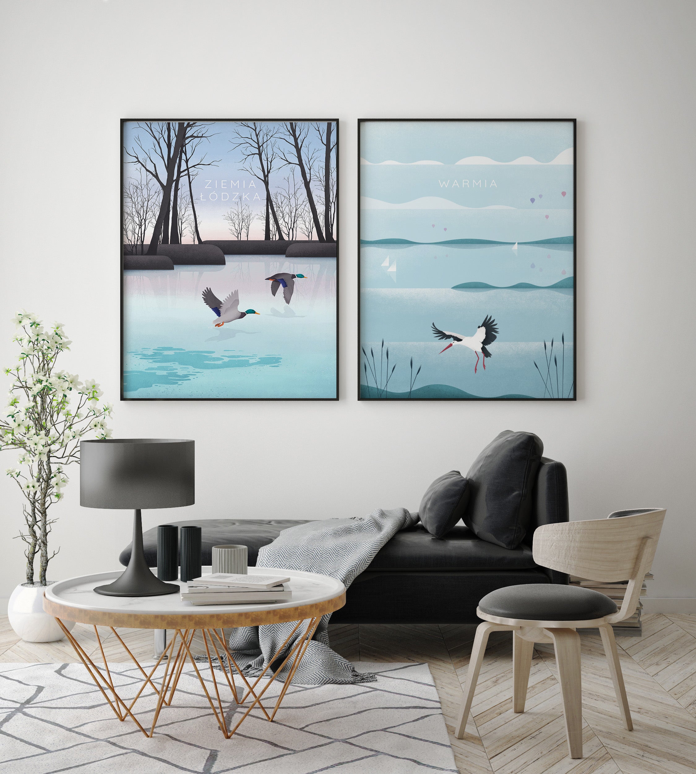 Zestaw plakatów Ziemia Łódzka i Warmia