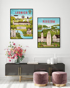 Zestaw plakatów Legnica i Wroclaw