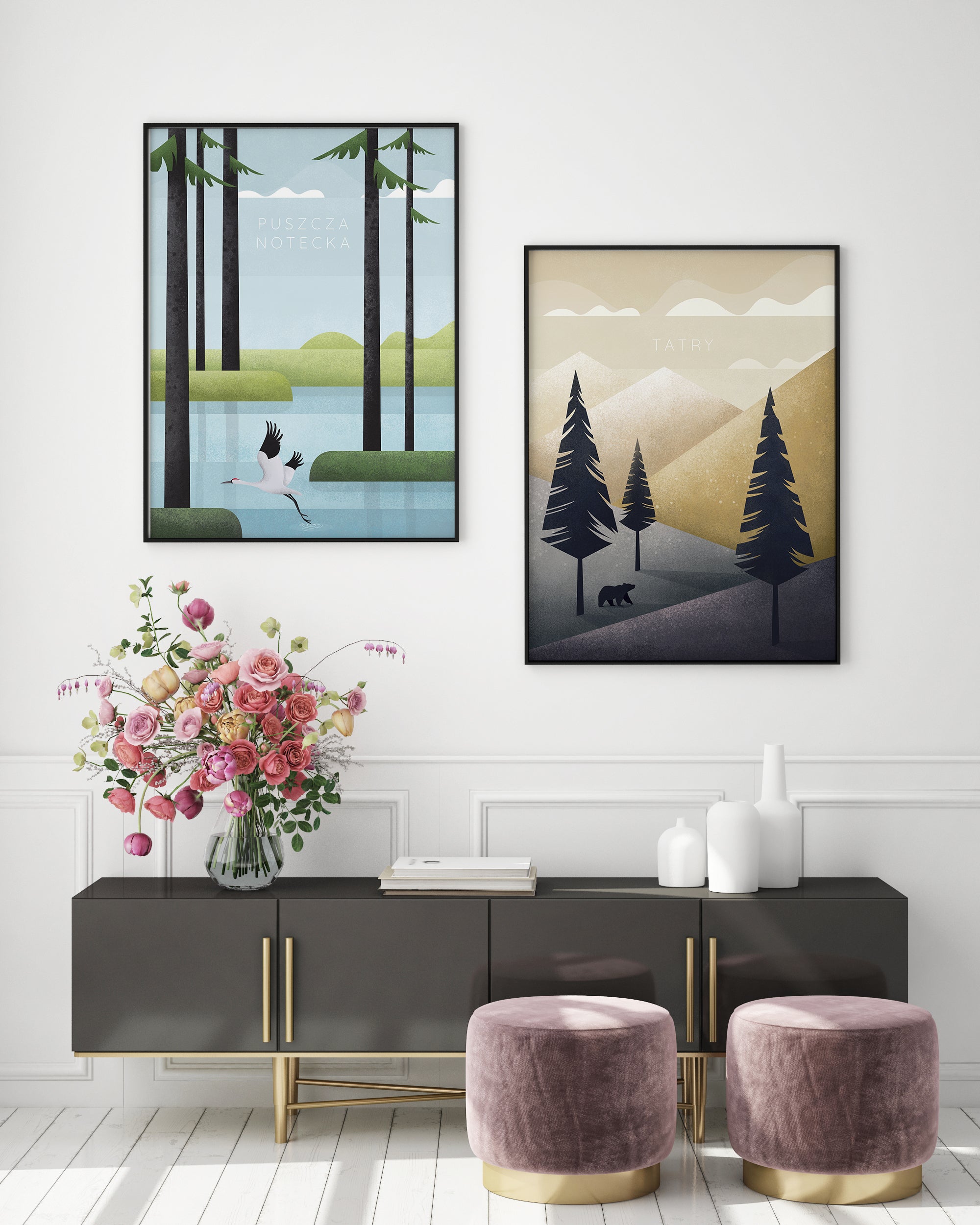 Zestaw plakatów Puszcza Notecka i Tatry