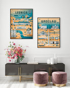 Zestaw plakatów Legnica i Wrocław #2