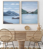 Poster-Set Bayerische Alpen und Sachsen, technisches Poster-Set