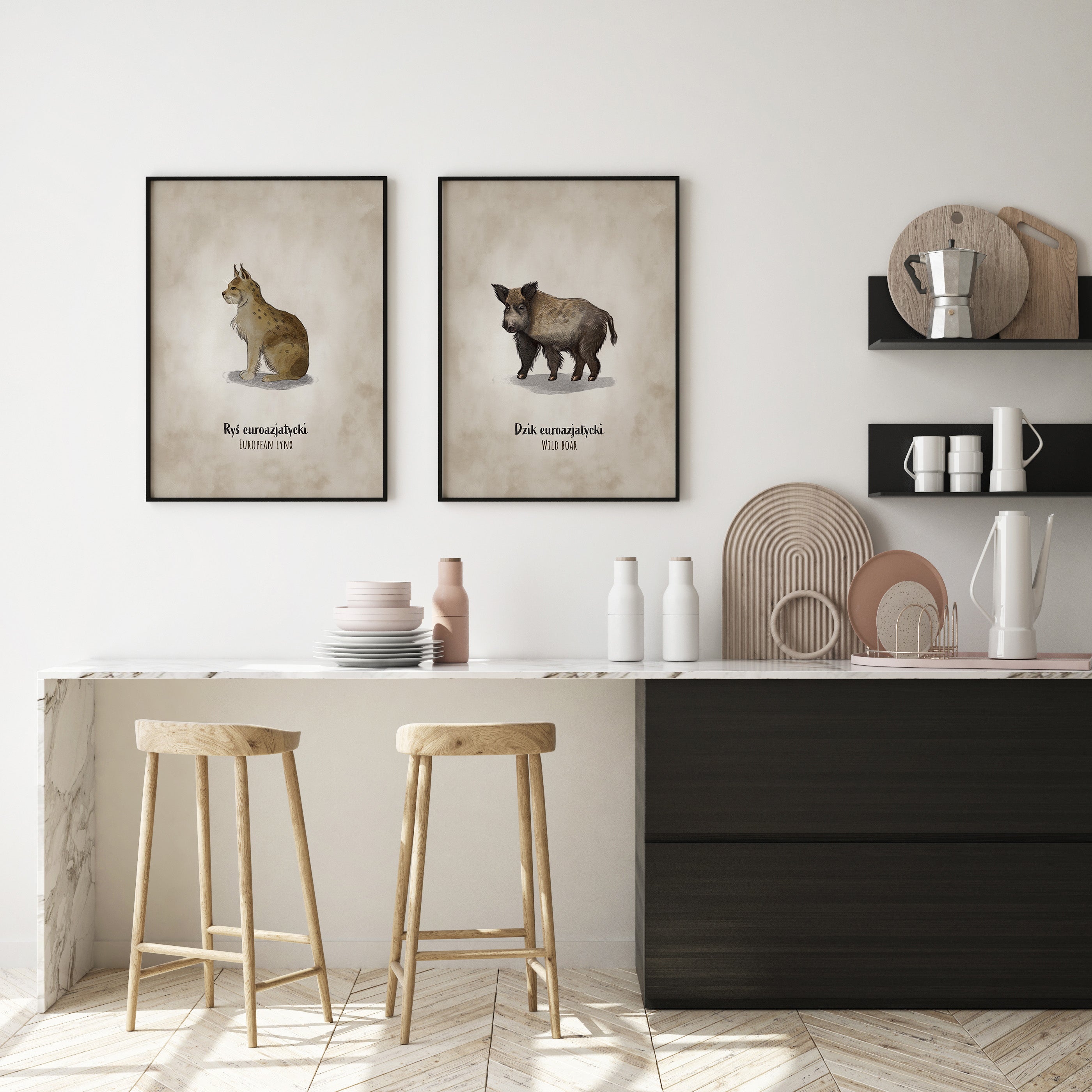 Zestaw plakatów Dzik i Ryś