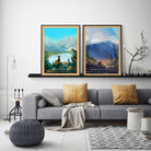 Zestaw plakatów Tatrzanski i Babiogórski Park Narodowy vintage