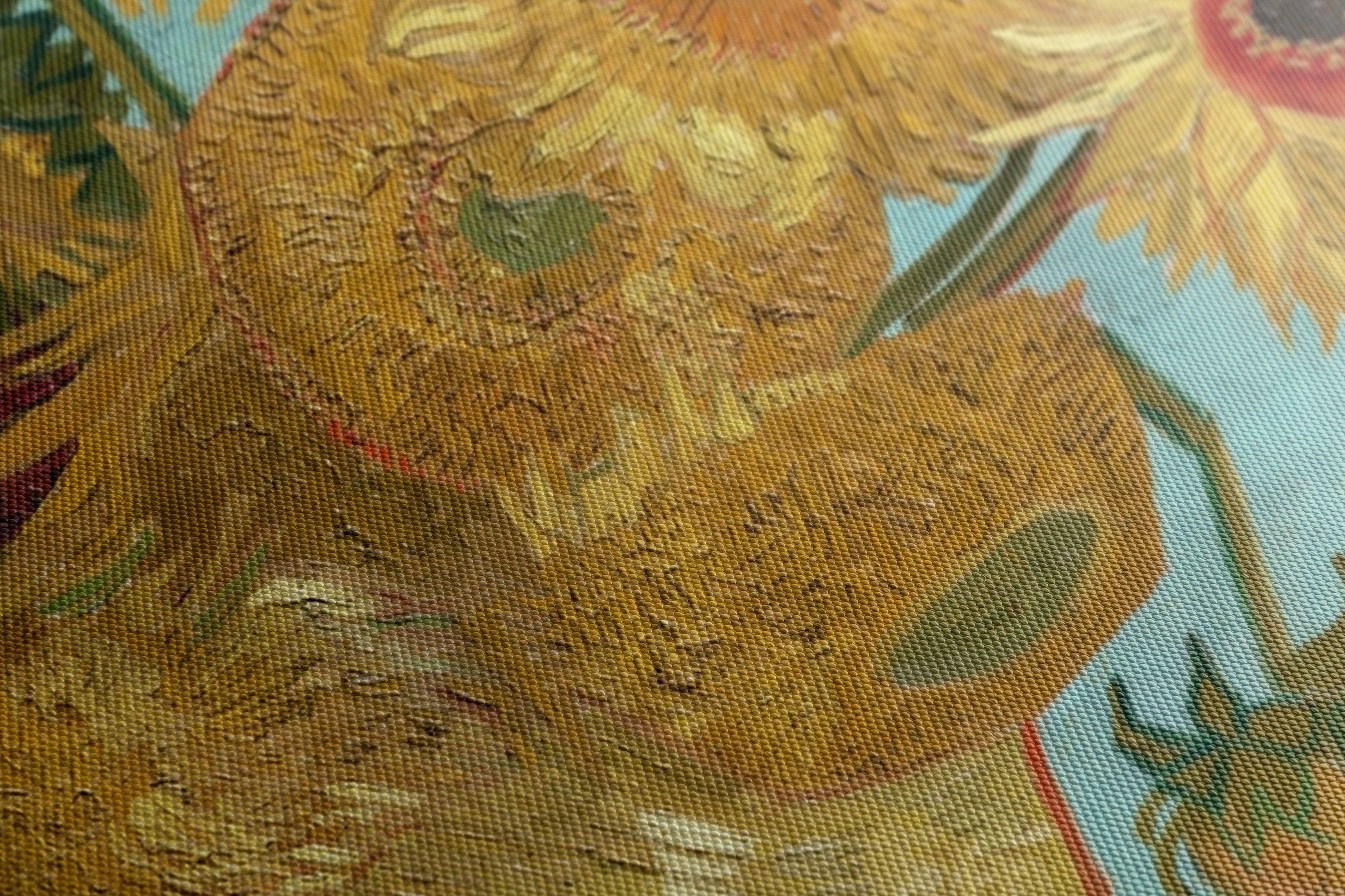 Obraz na płótnie "Słoneczniki" – Vincent van Gogh - image-from-rawpixel-id-3864806-jpeg_Canvas szczegol.jpg