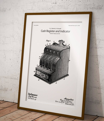 Cash register - poster