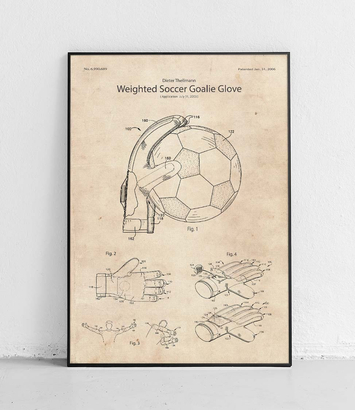Goalkeeper glove - poster