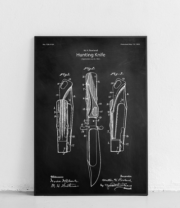 Hunting knife - poster