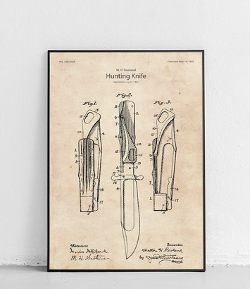 Hunting knife - poster