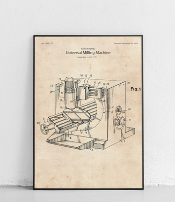 Milling machine - poster