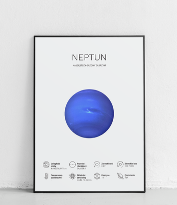 Neptune 2 - planets of the solar system - poster