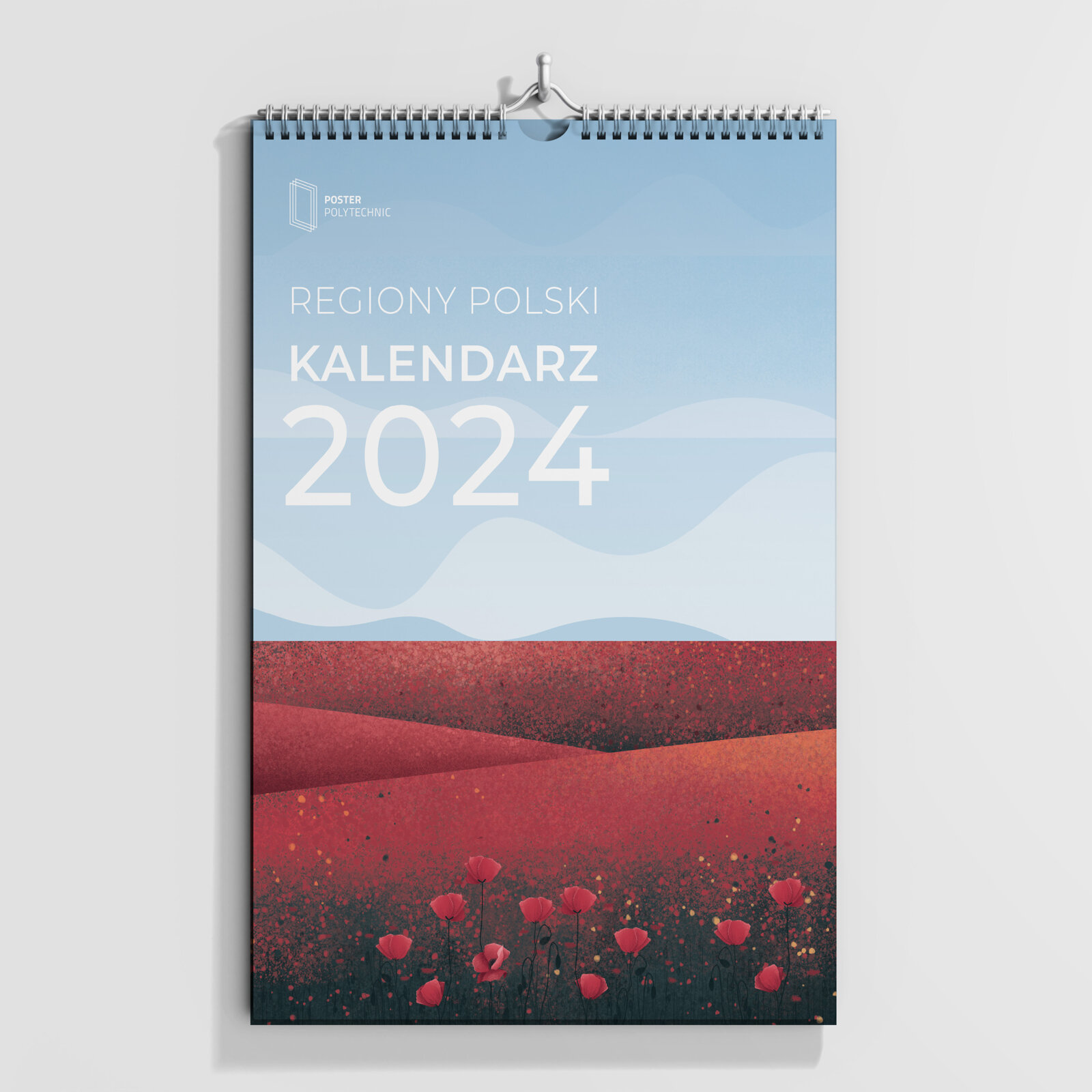 Calendar of Polish Regions 2024 Poster Polytechnic