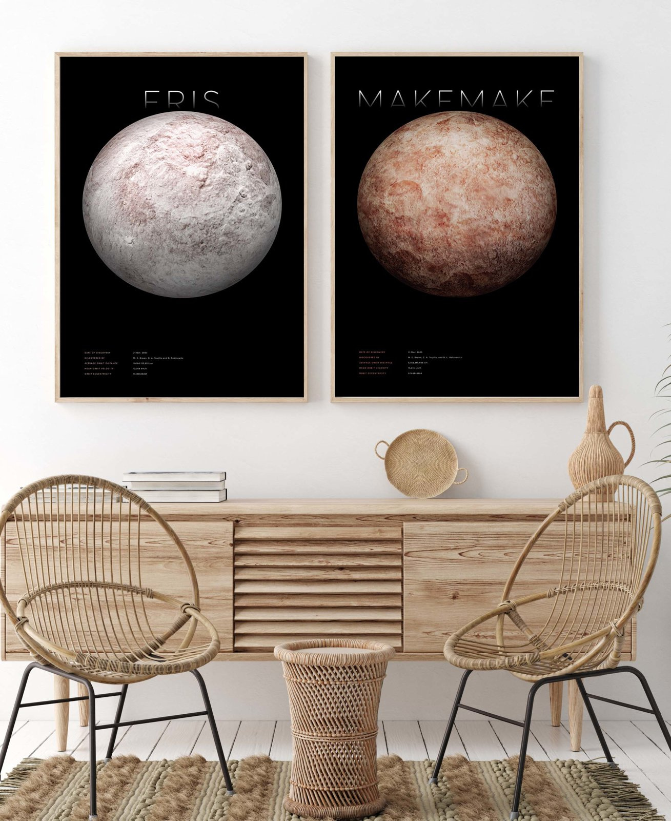 Eris - Planets of the Solar System v2 - poster 50 x 70 cm \ Fine Art ...