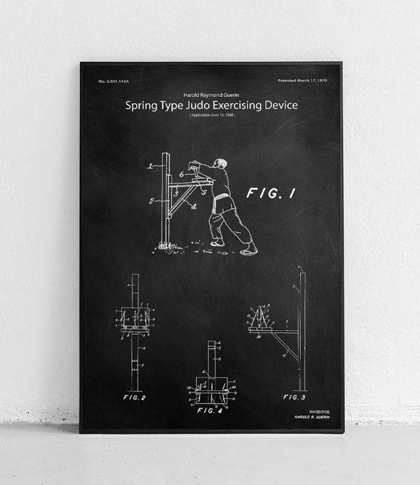  judo exercising device - poster