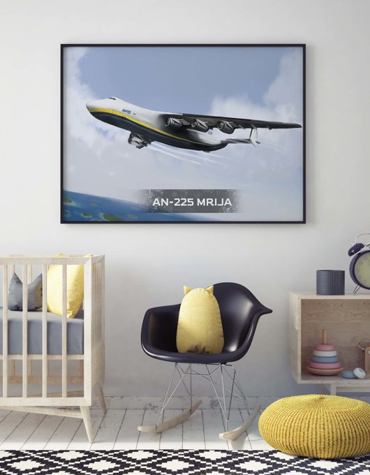 Antonov An-225 Mrija plane - poster