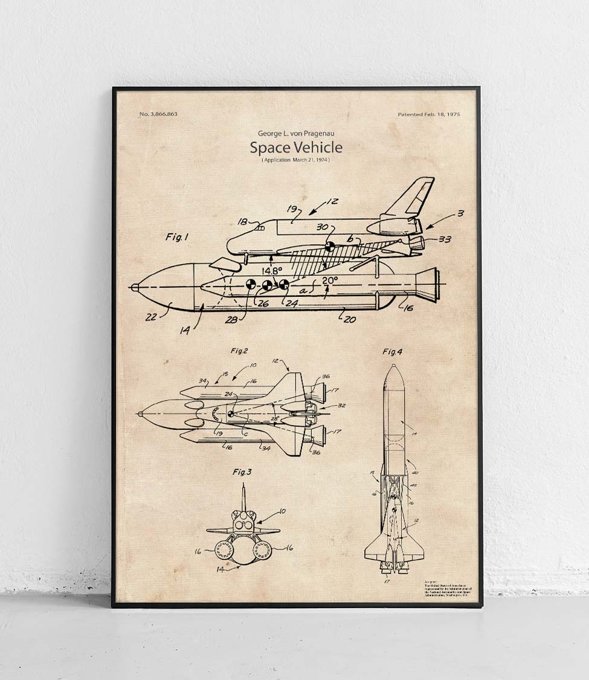 NASA space shuttle - poster