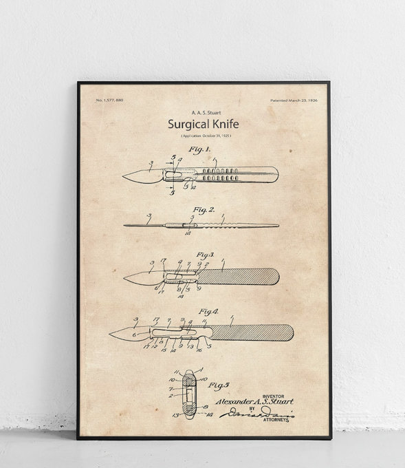 Surgical knife - poster
