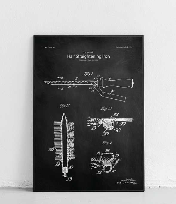 Prostownica do włosów - plakat