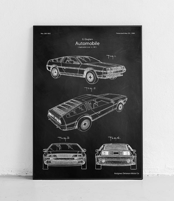 Delorean - plakat