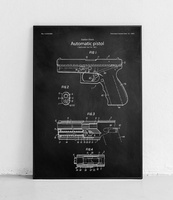 Pistolet Glock - plakat