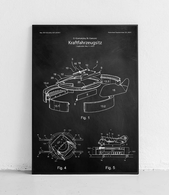 Siedzenie samochodowe - plakat