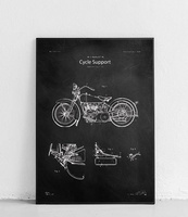 Motocykl Harley - plakat