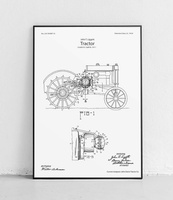 Traktor John Deere - plakat