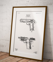 Pistolet Colt 1911 - plakat