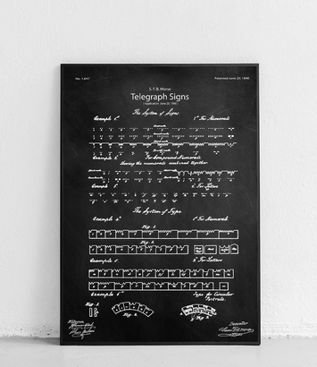 Alfabet Morse'a - plakat