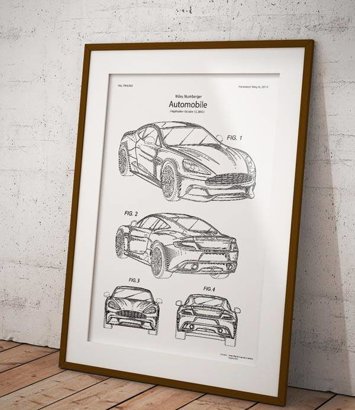 Aston Martin Vanquish - plakat