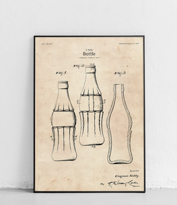 Coca Cola butelka - plakat