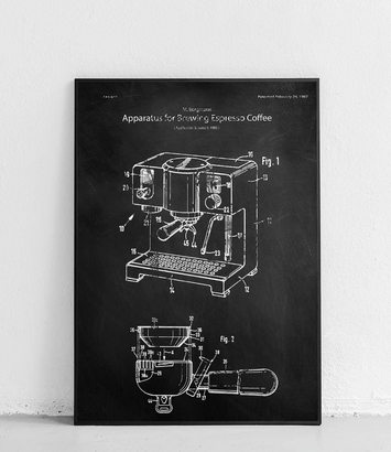 Ekspres ciśnieniowy do kawy - plakat