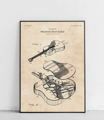 Gitara akustyczna Martin - plakat