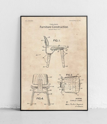 Krzesło Eames - plakat