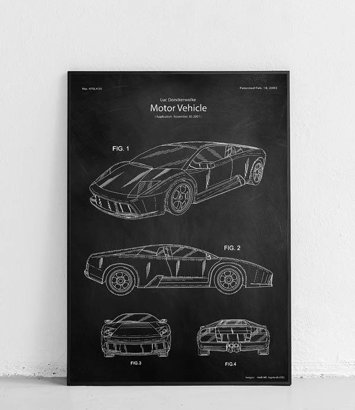Lamborghini Murciélago - plakat