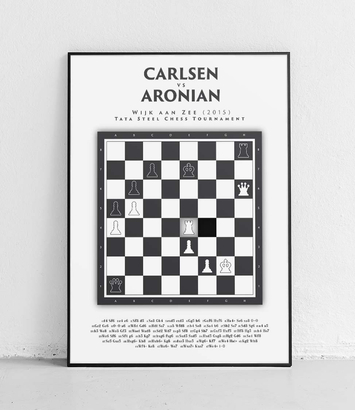 Magnus Carlsen vs Levon Aronian - plakat