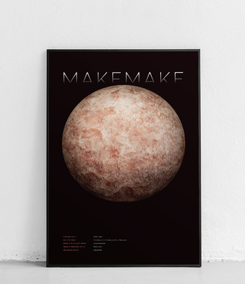 Makemake - Planety Układu Słonecznego v2 - plakat