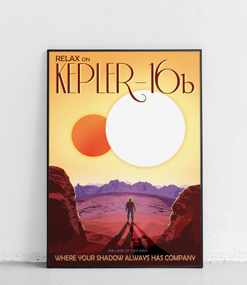 Planeta Kepler-16b - plakat