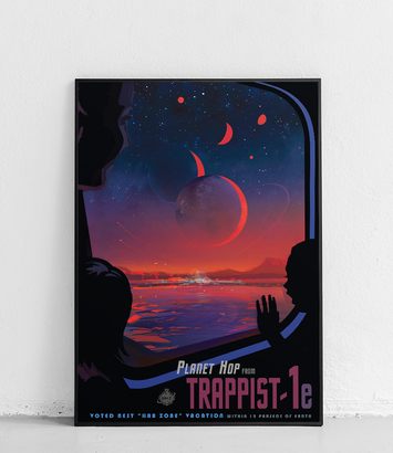 Planeta Trappist- 1e - plakat