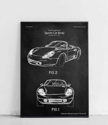 Porsche Boxster - plakat