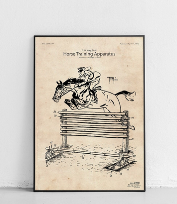 Przeszkoda jeździecka - plakat