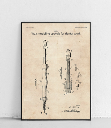 Szpatułka dentystyczna - plakat