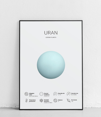 Uran 2 - Planety Układu Słonecznego - plakat