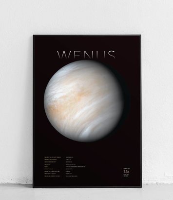 Wenus - Planety Układu Słonecznego v2 - plakat