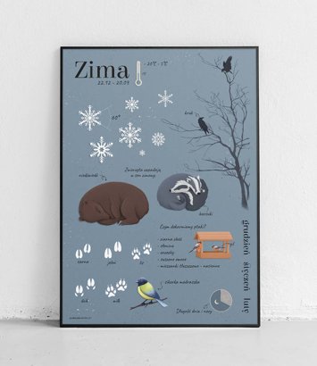 Zima - plakat