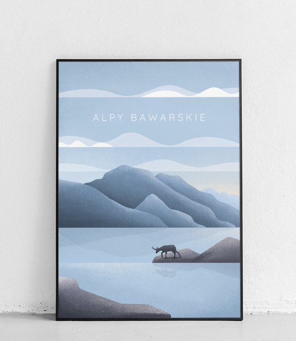 Alpy Bawarskie - plakat